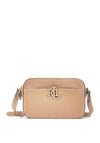 Ralph Lauren Carrie Leather Crossbody Bag, Natural