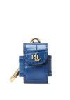 Ralph Lauren Embossed Leather Airpods Case, Indigo Sail