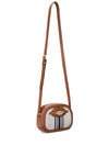 Ralph Lauren Jordynn Oval Chain Crossbody Bag, Tan Multi