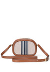Ralph Lauren Jordynn Oval Chain Crossbody Bag, Tan Multi