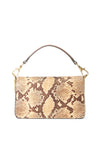 Ralph Lauren Tayler Faux Snake-Skin Small Crossbody Bag, Tan