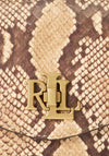 Ralph Lauren Tayler Faux Snake-Skin Small Crossbody Bag, Tan