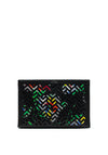Ralph Lauren Large Clutch Purse, Black Multi