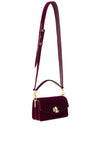 Ralph Lauren Tayler Velvet Crossbody Bag, Purple