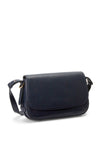 Ralph Lauren Maddy Leather Shoulder Bag, Navy