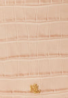 Ralph Lauren Witley Medium Croc Print Crossbody Bag, Pink