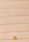Ralph Lauren Witley Medium Croc Print Crossbody Bag, Pink