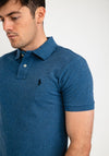 Ralph Lauren Mens Classic Slim Polo Shirt, Medium Blue Heather