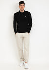 Ralph Lauren Classic Long Sleeve Polo Shirt, Black Heather