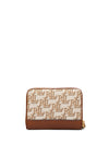 Ralph Lauren Small Zip Wallet, Tan Multi