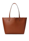 Ralph Lauren Faux Leather Reversible Large Tote, Tan & Orange