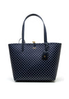 Ralph Lauren Polka Dot Summer Large Reversible Tote Bag, Navy