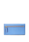 Ralph Lauren Crosshatch Slim Leather Wallet, Blue