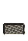 Ralph Lauren Continental Monogram Zip Around Wallet, Black