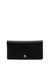 Ralph Lauren Crosshatch Slim Leather Wallet, Black