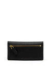 Ralph Lauren Crosshatch Slim Leather Wallet, Black