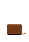 Ralph Lauren Logo Small Zip Around Wallet, Tan