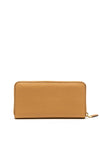 Lauren by Ralph Lauren Pebbled Leather Large Zip Around Wallet, Buff