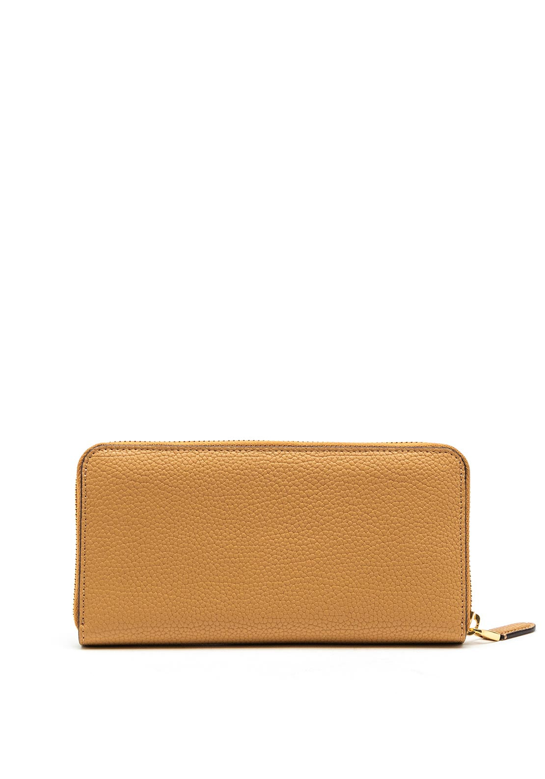 Lauren by Ralph Lauren Pebbled Leather Large Zip Around Wallet, Buff