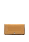 Lauren by Ralph Lauren Pebbled Leather Slim Wallet, Buff & Vanilla