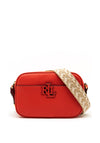 Ralph Lauren Carrie Logo Strap Crossbody Bag, Red