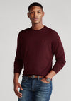 Ralph Lauren Slim Fit Crew Neck Sweater, Dark Wine