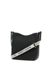 Ralph Lauren Cameryn Medium Brand Strap Saddle Bag, Black