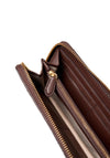 Ralph Lauren Continental Zip Around Large Wallet, Brown