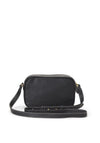 Ralph Lauren Carrie Leather Crossbody Bag, Black & Ecru