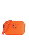 Ralph Lauren Carrie Leather Crossbody Bag, Orange