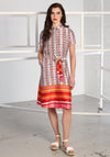 Rant & Rave Dale Printed Dress, Red Multi