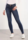 Rant & Rave Loretta Tummy Tuck Skinny Jeans, Dark Blue