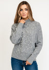 Rant And Rave Pearl Knit Jumper, Grey