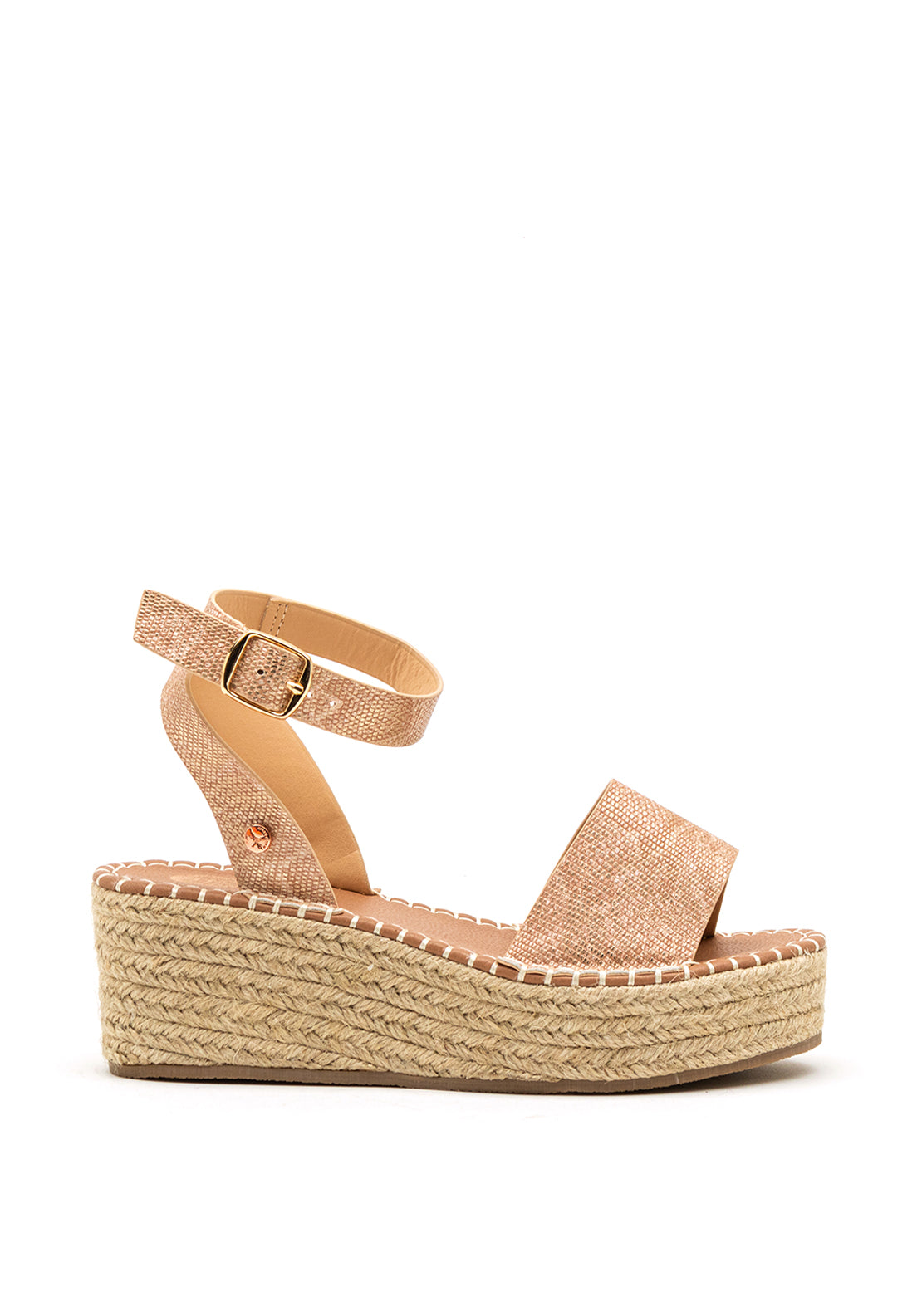 Rant & Rave Myla Espadrille Platform Wedge Sandals, Pink - McElhinneys