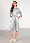 Rant & Rave Bianca Floral Satin Dress, Blue Multi