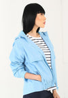Rant & Rave Olive Short Light Rain Jacket, Sky Blue