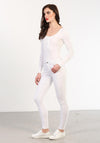 Rant & Rave Justine Tummy Tuck Regular Skinny Jeans, White