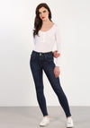 Rant & Rave Keena Tummy Tuck Skinny Jeans, Dark Wash