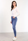 Rant & Rave Dara Tummy Tuck Skinny Jeans, Light Blue