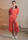 Rant & Rave Carly Print Jumpsuit, Pink & Orange