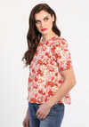 Rant & Rave Jamie Rose Print Top, Pink
