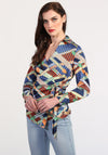 Rant & Rave Gabbie Wrap Top, Blue Multi