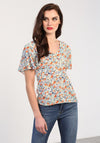 Rant & Rave Wilma Floral Top, Mint