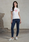 Rant & Rave Darcy Applique T-Shirt, White