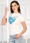 Rant & Rave Effie Applique T-Shirt, White