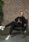 Rant & Rave Relax & Renew Becky Embroidered Hoodie, Black