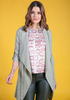 Rant & Rave Faith Geometric Print Top, Coral