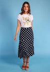 The Vanessa Skirt, Navy & White