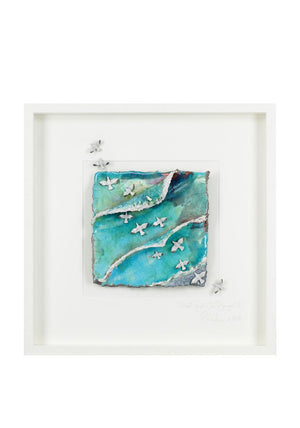 Rebeka Kahn Sunset Waves O’er Donegal Ceramic Picture Large