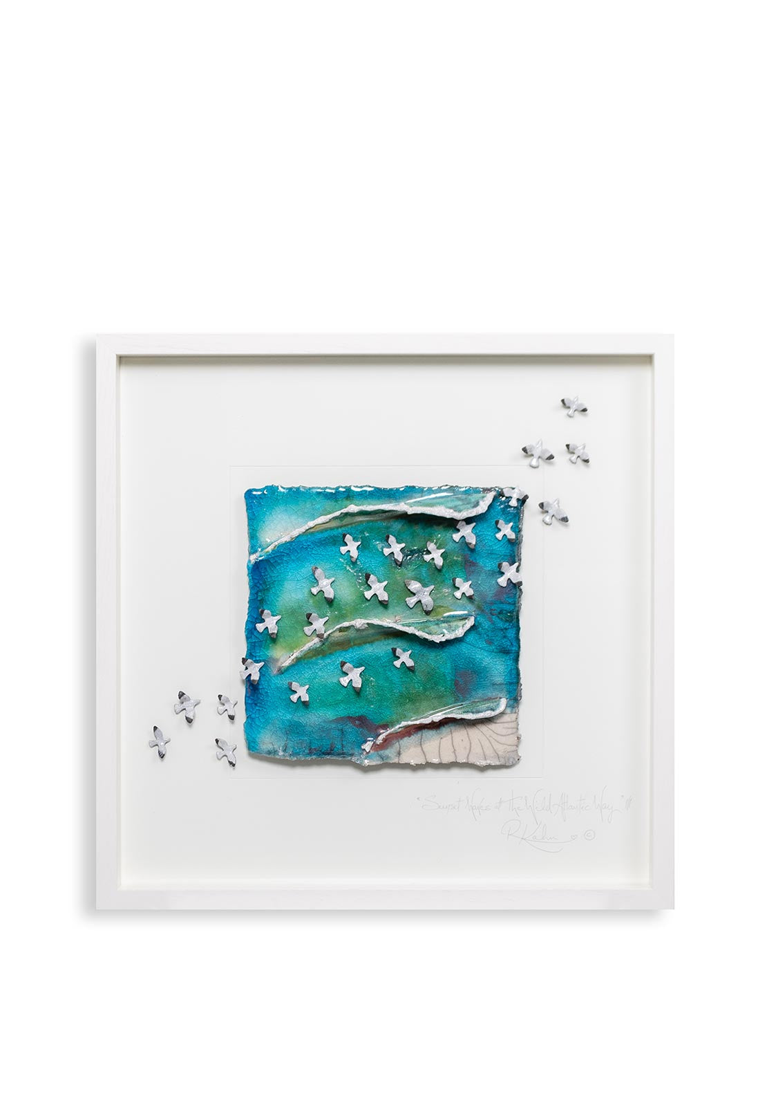 Rebeka Kahn Sunset Waves O’er Donegal Ceramic Picture Large